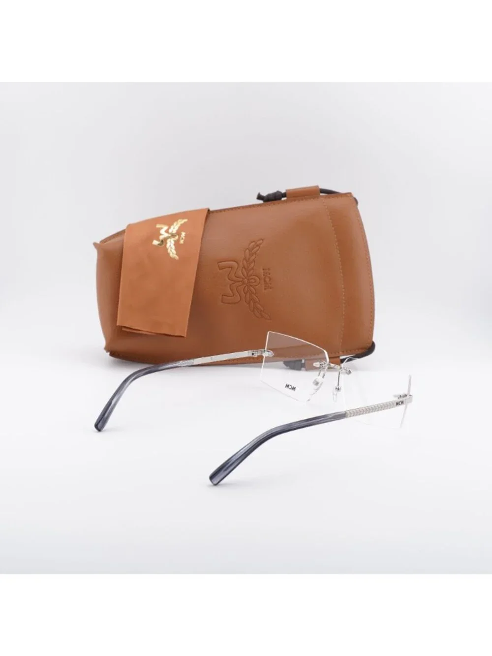 MCM MW5018-H 016 Rectangle Eyeglasses - Shiny Palladium 56mm